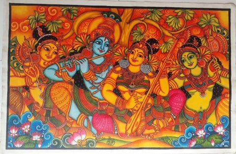 Customized Paining  in Kerala Mural 6ft x 4.5 ft