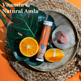 Natural Amla 1000mg Vitamin C and Zinc Effervescent Tablets Orange Flavour