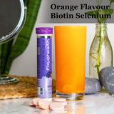 Effervescent Biotin, Solenium, Amino acids and Zinc Tablets Orange Flavour