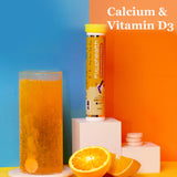Calcium 500mg and Vitamin D3 Effervescent Tablets Orange Flavour
