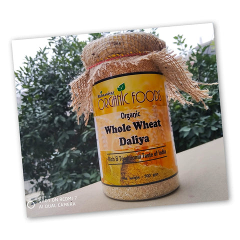 Organic whole wheat daliya