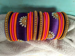 Women Silk Threaded Bangles