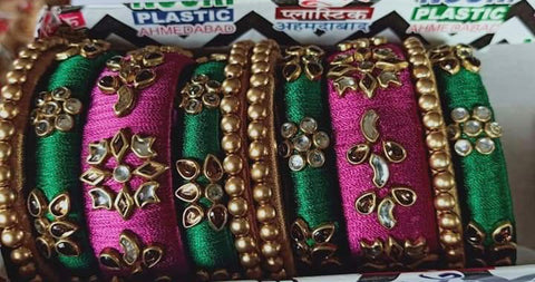 Silk threaded bangles