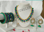Silk threaded jewellery set