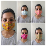 100% Soft Cotton printed Mask