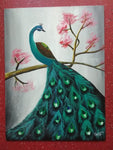 Peacock in Acrylic by Reshma