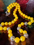 Faceted/cut Yellow Onyx String