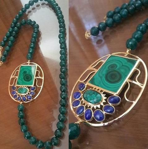 Green Jewellery with Pendant